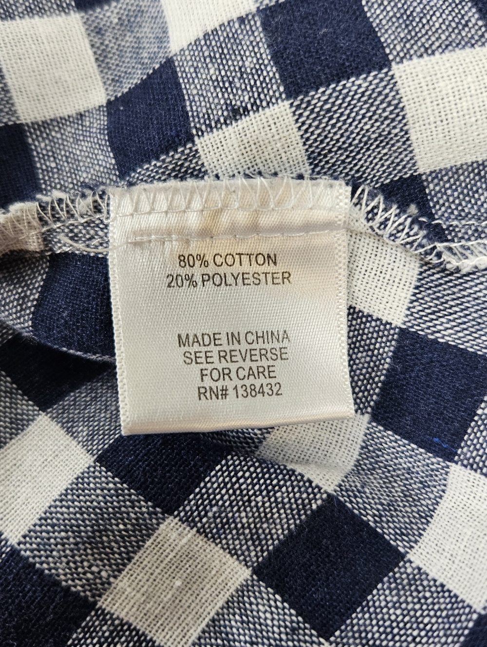 Mod Cloth Pleated Skirt Mini Gingham Blue White Belt Pocket Lightweight Womens L - Picture 5 of 8